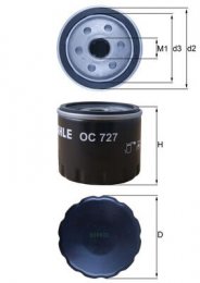 Oil Filter MAHLE ORIGINAL OC 727