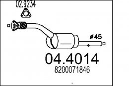 Catalizzatore MTS 04.4014